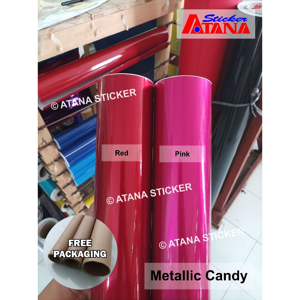 Jual Skotlet Merah Pink Metalik Candy Red Maroon Super Glossy Mutiara Paint Metallic Cutting