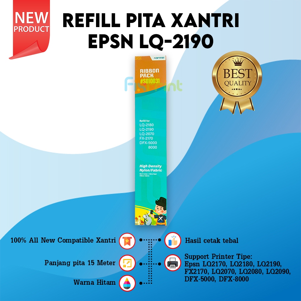 Jual Ribbon Pack Refill Pita Epson LQ-2190 LQ2190 LQ2180 LQ-2180 LQ ...