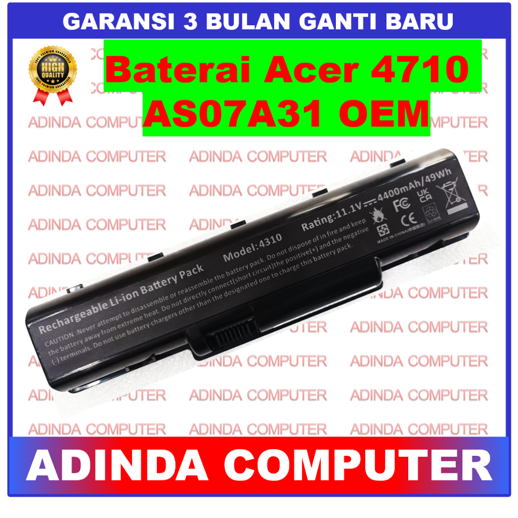 Jual Baterai Acer 4710 4720G 4720Z 4720ZG 4730 4736 4736Z 4740 4740G ...