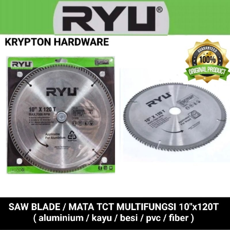 Jual ryu by tekiro mata tct saw blade / circular saw multicutter 10 ...
