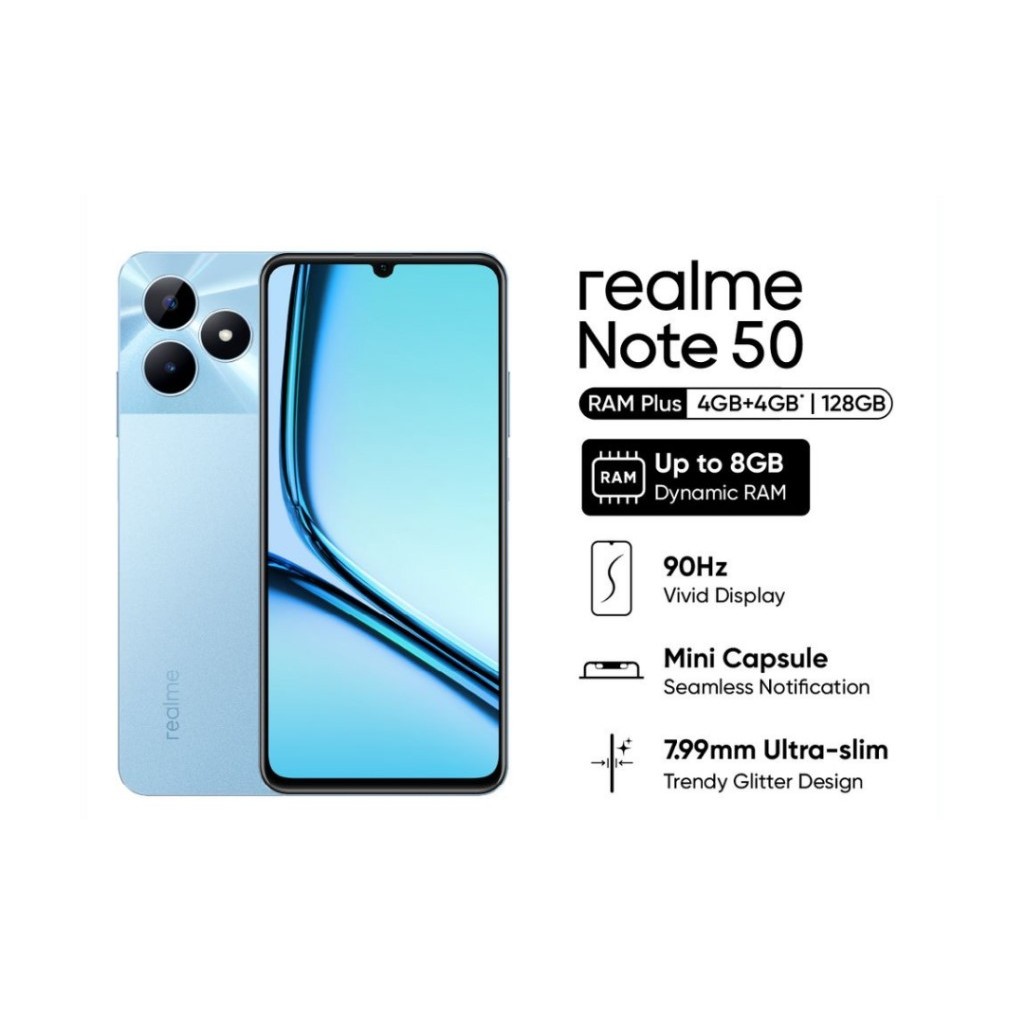 Jual REALME NOTE 50 RAM 4GB RAM 64GB GARANSI RESMI | Shopee Indonesia
