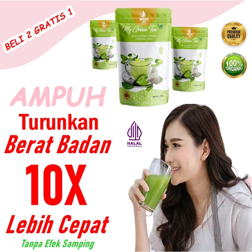 Jual My green tea Premium No.1 Teh Hijau Alami Melangsingkan Badan ...