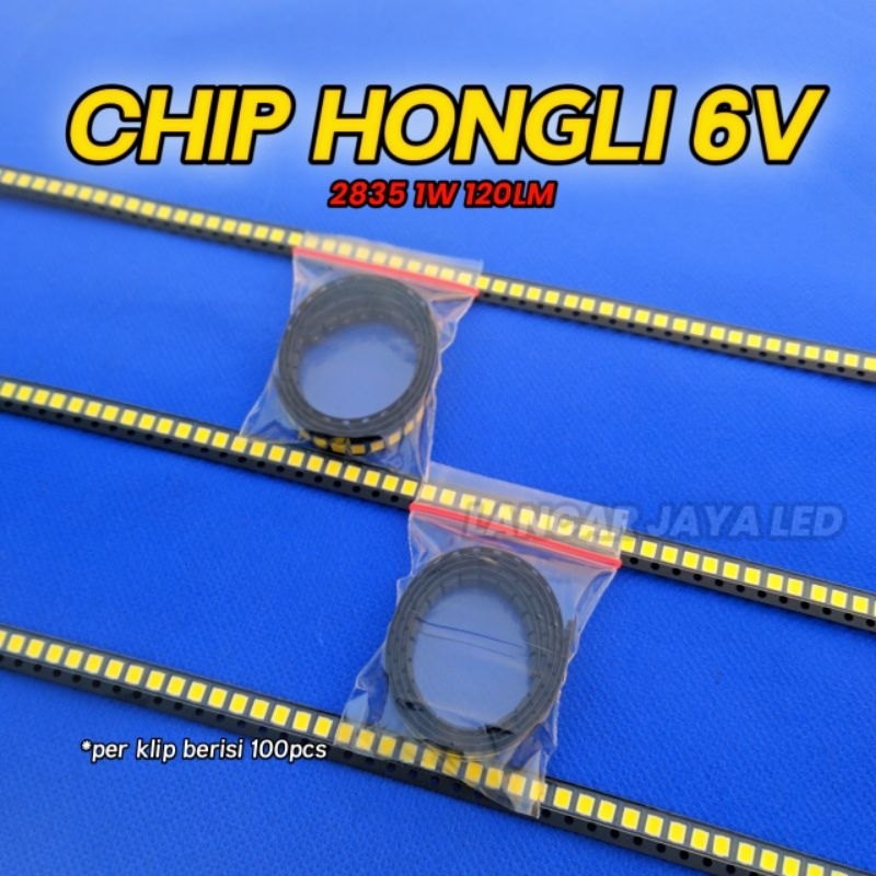 Jual CHIP LED HONGLI 6V ( 1 Klip isi 100pcs) | Shopee Indonesia
