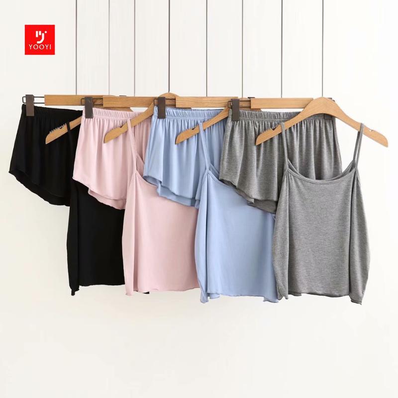 Jual Yooyi Baju Tidur Set Wanita Sexy Camisole dengan Celana Pendek ...
