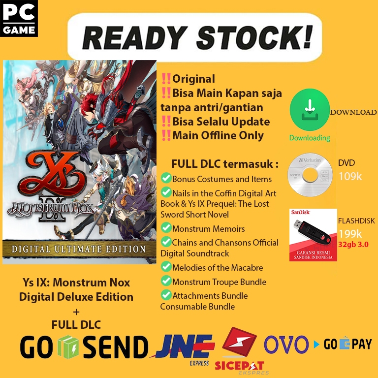 Jual Ys IX Monstrum Nox Ultimate Edition PC ORIGINAL | Shopee Indonesia