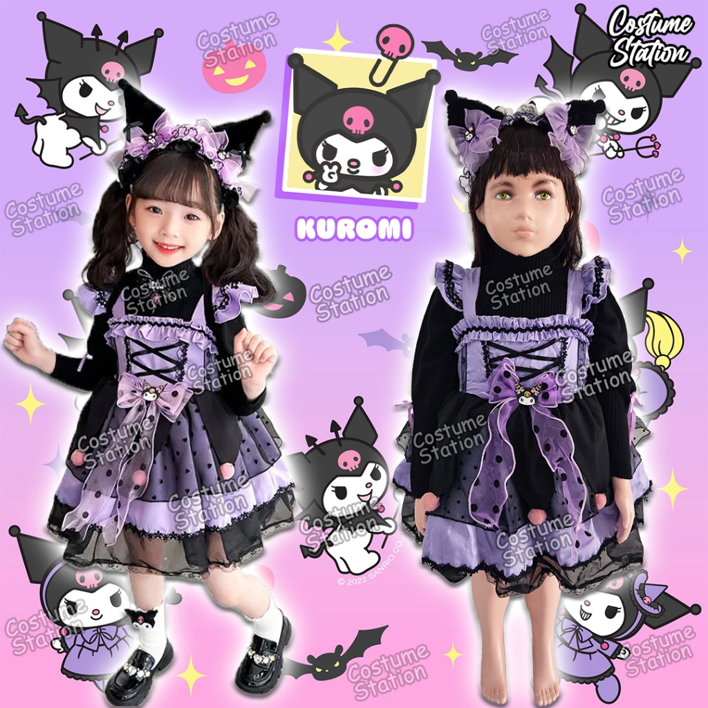Jual Kostum Sanrio Black Kuromi / Costume Princess anak cewe Shopee