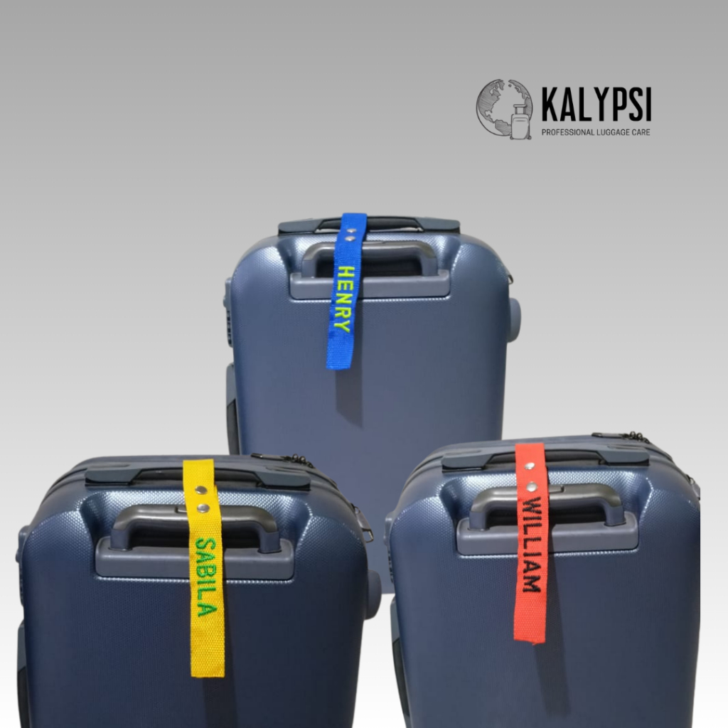 Jual Gantungan Penanda Nama Tas / Koper Luggage Tag Bordir Warna Custom ...