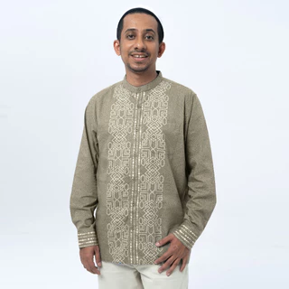 M231 Kemeja Pria Koko Habib Jafar Panjang 0233