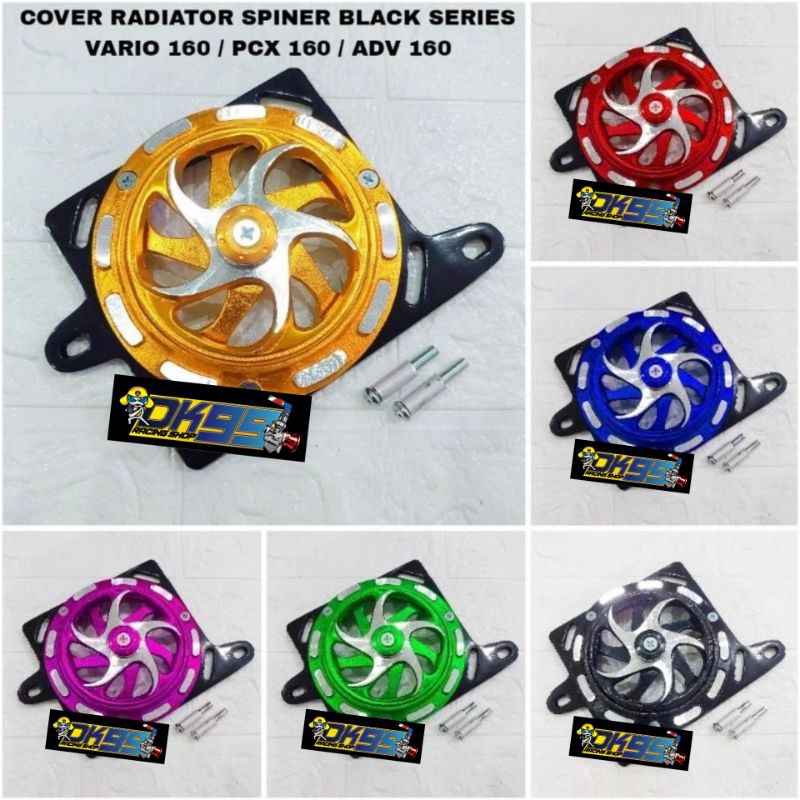 Jual Cover radiator Spinner spiner Black Series Pcx 160 Adv 160 Vario ...