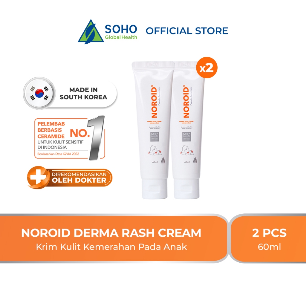 Jual Noroid Derma Rash Cream - 60ml x 2pack | Shopee Indonesia