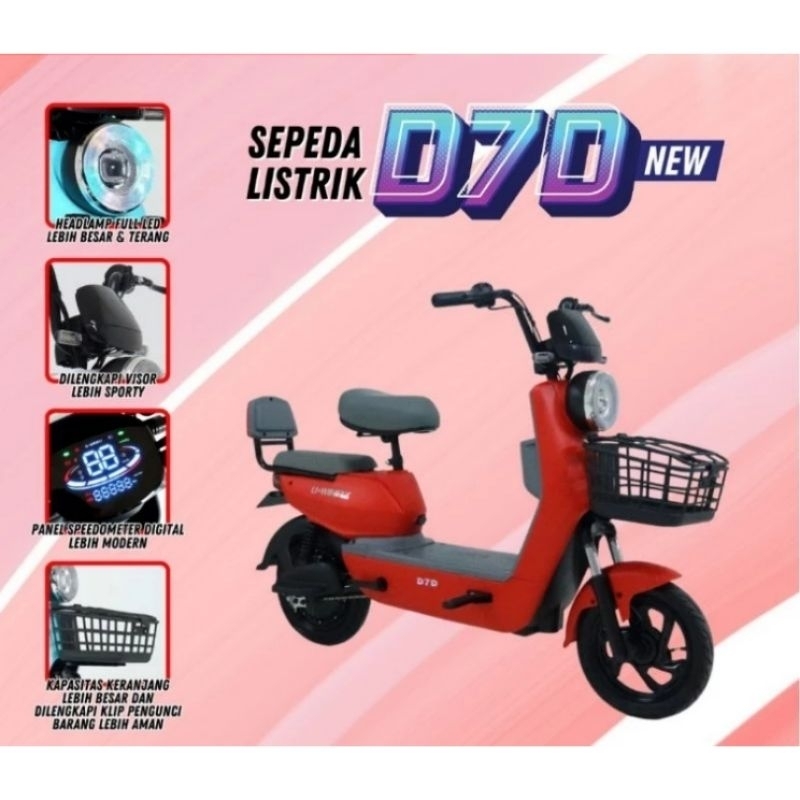 Jual Sepeda Listrik Uwinfly D7d Ebike 450watt Shopee Indonesia