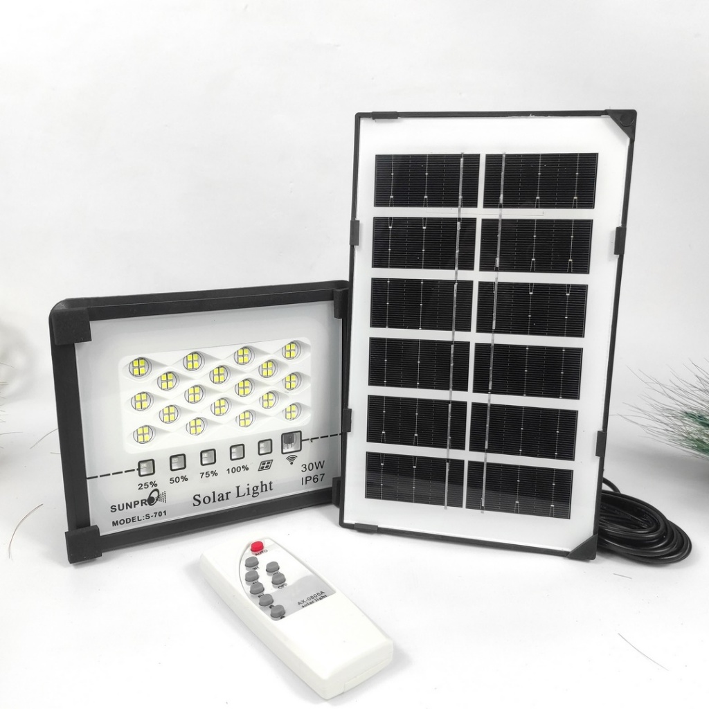 Jual Panel Surya / Lampu LED Tenaga Surya 30 Watt Merk Sunpro S - 701 ...