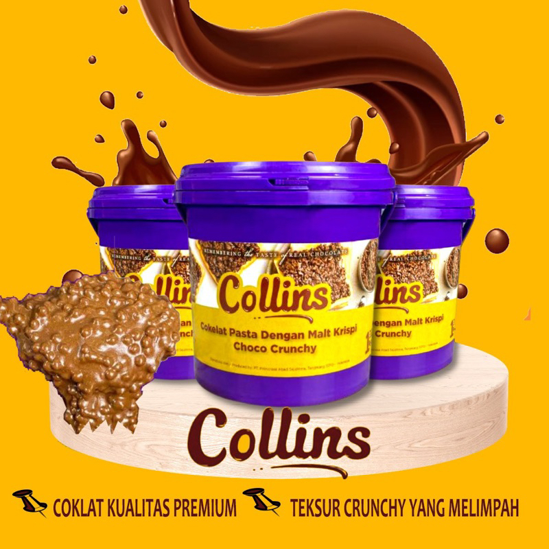 Jual Collins Choco Crunchy 1KG Selai Coklat Chruncy | Shopee Indonesia