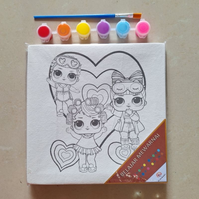 Jual INCLUDE CAT || Kanvas Lukis Sketsa Berkualitas 20x20 cm || Kanvas ...