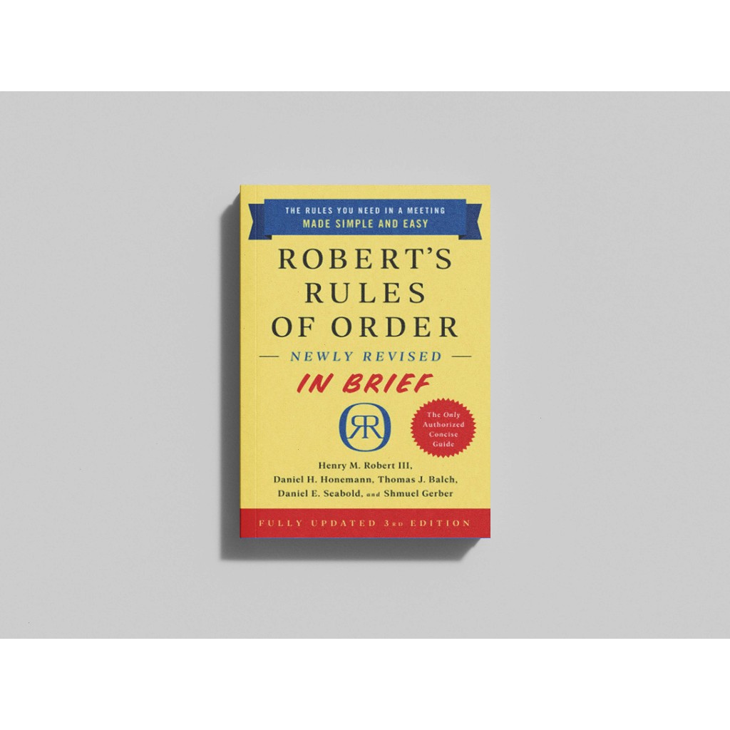 Jual Buku Robert's Rules Of Order Newly Revised In Brief | Shopee Indonesia