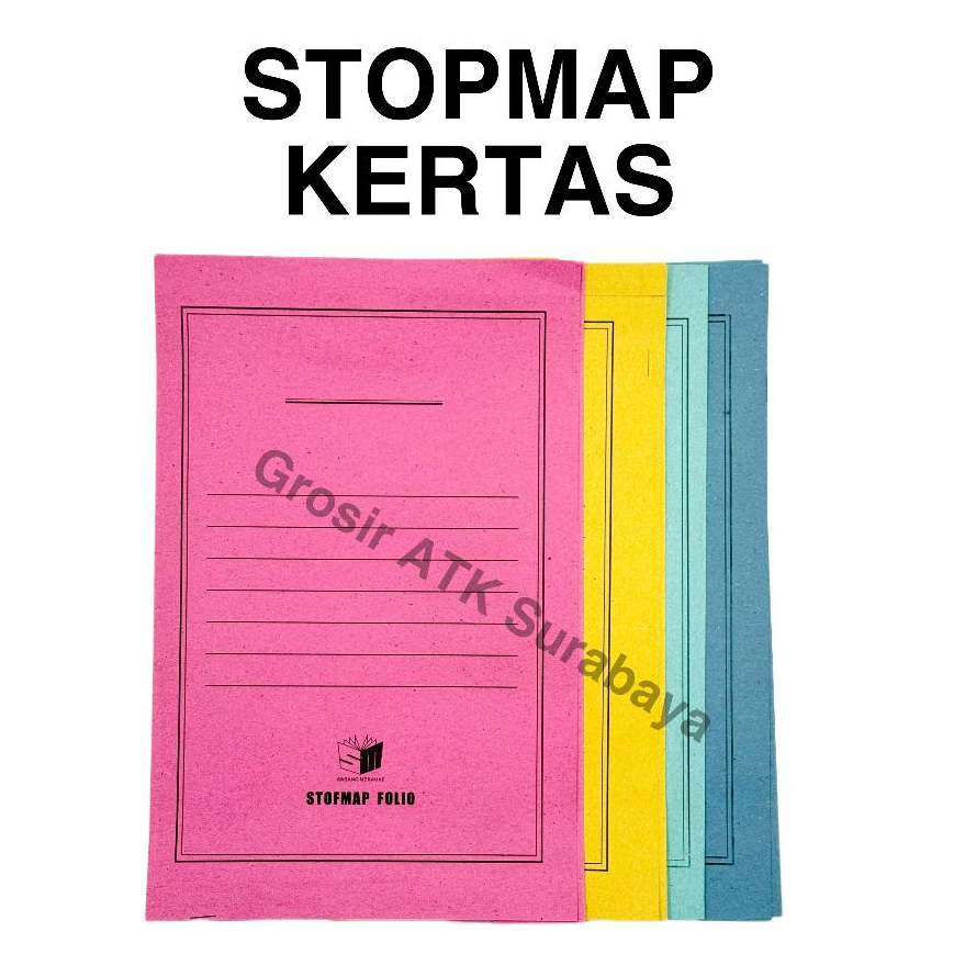 Jual Dapat 50 Lembar Stopmap Kertas Stop Map Kertas Folio F4