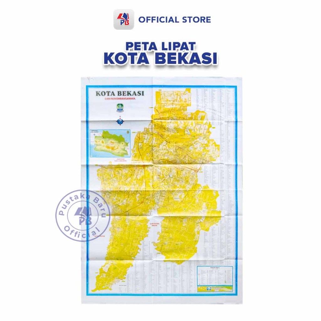 Jual Peta Kota Bekasi / Peta Lipat Lembaran Kota Bekasi | Shopee Indonesia