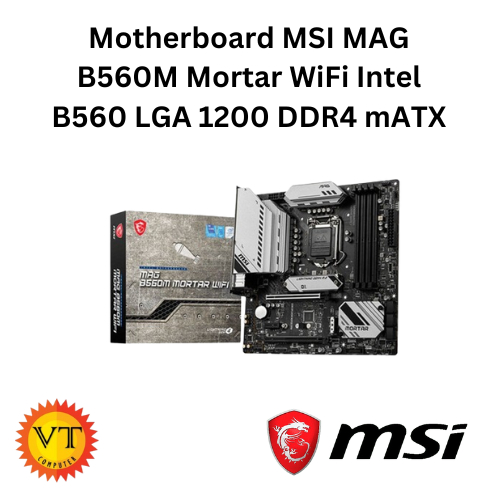 Jual Motherboard MSI MAG B560M Mortar WiFi Intel B560 LGA 1200 DDR4