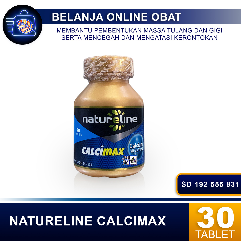 Jual NATURELINE CALCIMAX 30'S // Supplement Tulang Dan Gigi | Shopee ...