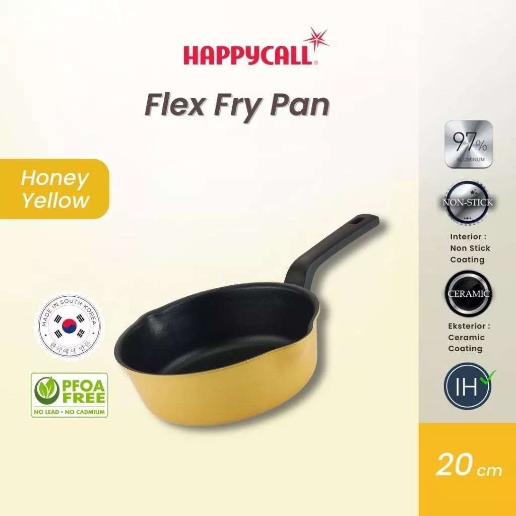 Happycall IH Flex Pan 20 cm - Panci multifungsi dan Anti Lengket