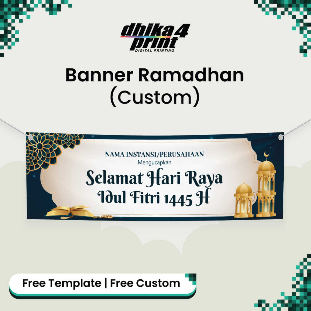 Jual Custom Backdrop Banner Ramadhan / Banner Idul Fitri / Banner ...