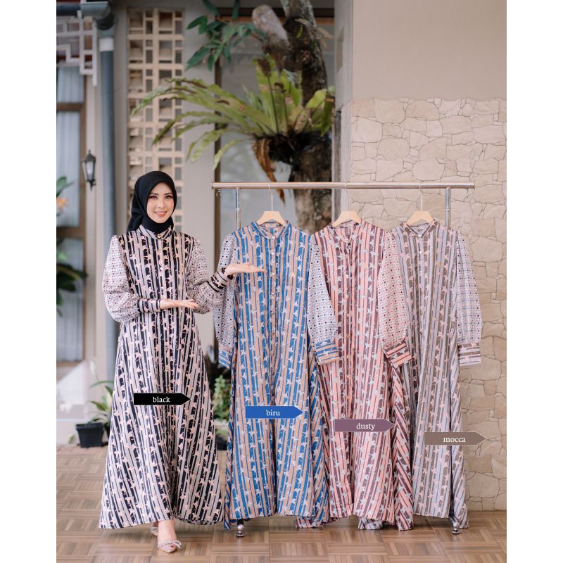 Jual Zahara Dress Ori Nazkya Dress Lebaran Gamis Only Pilih Jasa