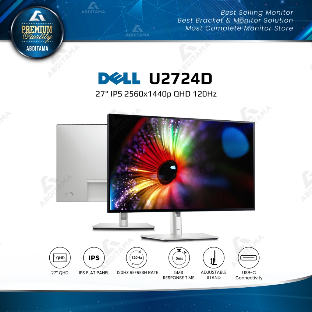 Jual Monitor Dell Ultrasharp U2724D 27" IPS 2560x1440p QHD 120Hz ...