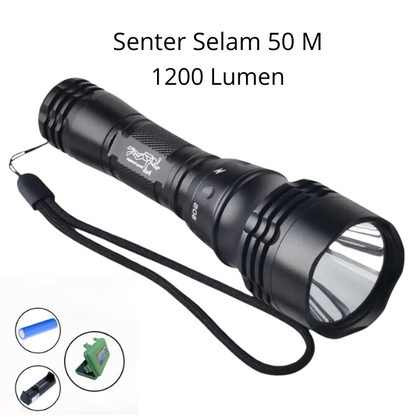 Jual Senter Selam Lampu Sorot Selam 50 M Senter Menyelam Tahan Air ...