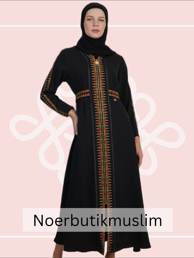 Jual Hikmat Fashion Original A9823 abaya hikmat noerbutikmuslim ...