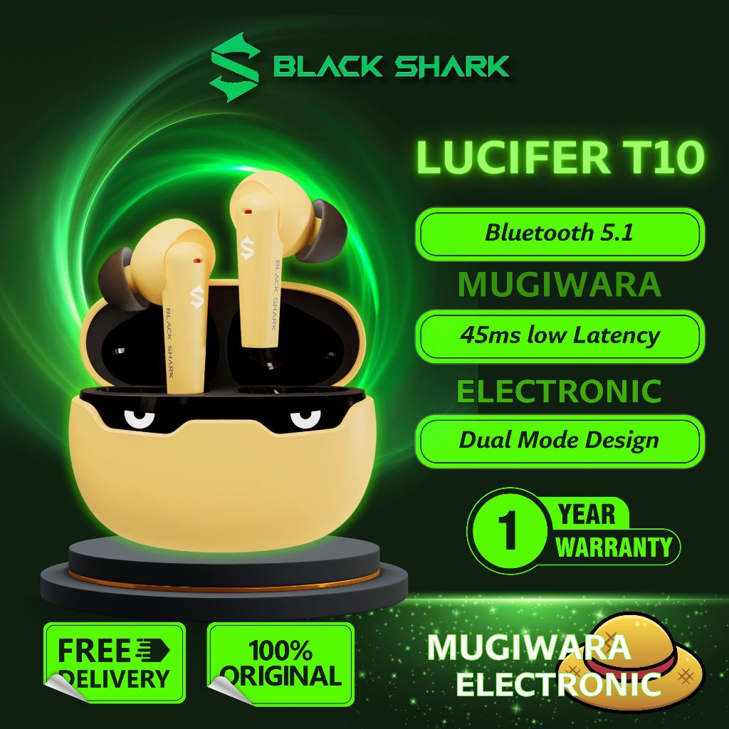 Jual Black Shark Lucifer T10 True Wireless Gaming Earbuds | Shopee ...