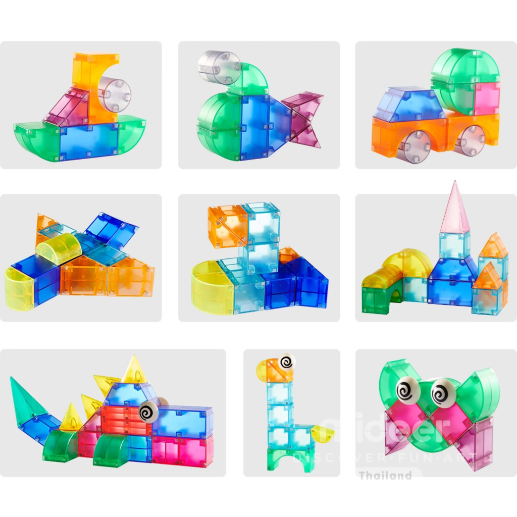 Jual Mideer Medium Creative Magnetic Building Blocks Pelangi Magnet ...