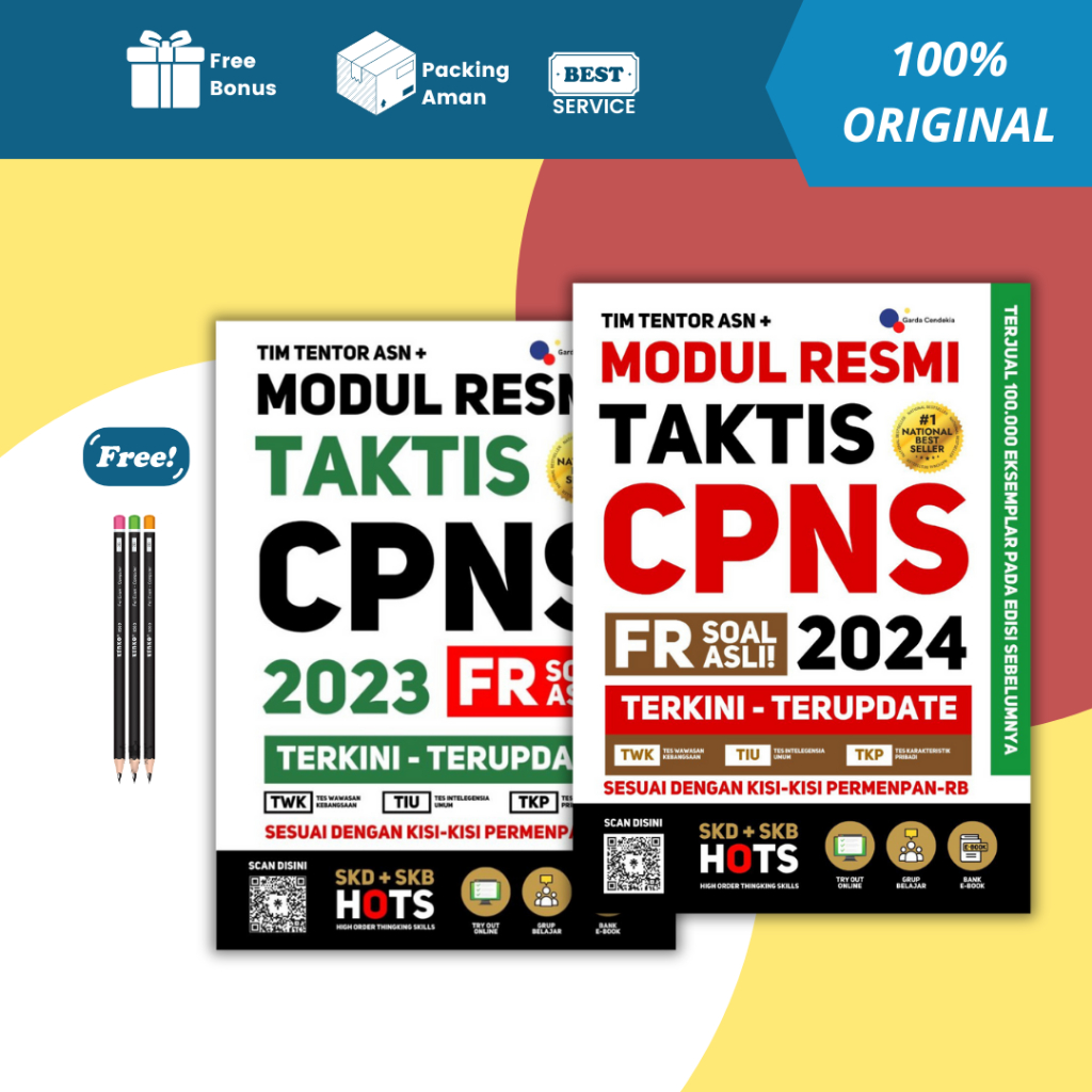 Jual PAKET HEMAT BUKU CPNS 2024 / MODUL RESMI TAKTIS CPNS 2024 + MODUL ...