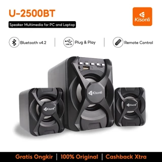 Kisonli Speaker Bluetooth Bass Gaming U2500BT Garansi 1 Tahun Resmi