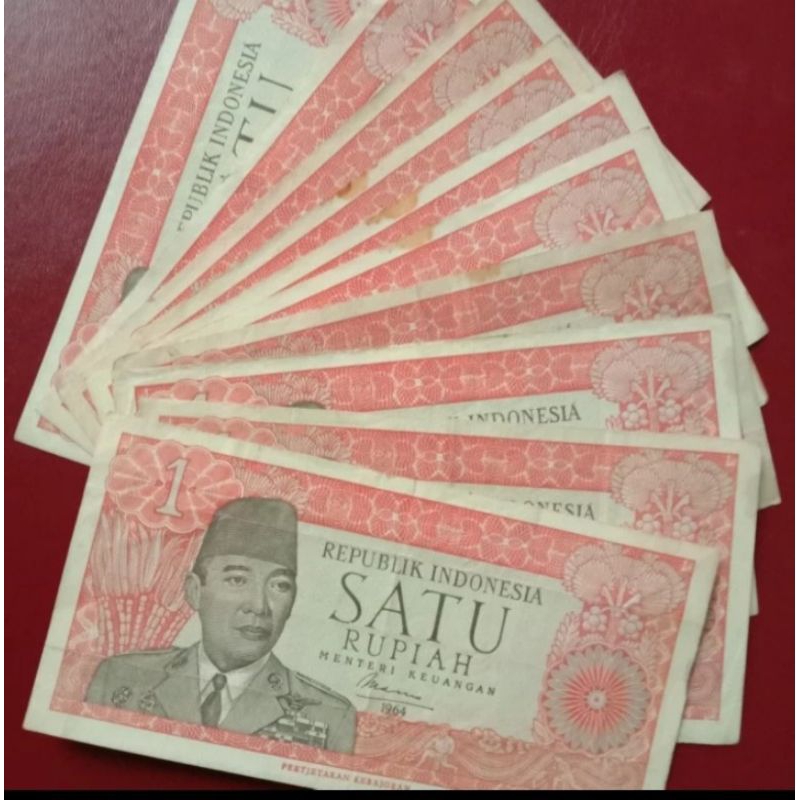 Jual uang kuno indonesia 1 rupiah soekarno 1964 asli bekas edar ...