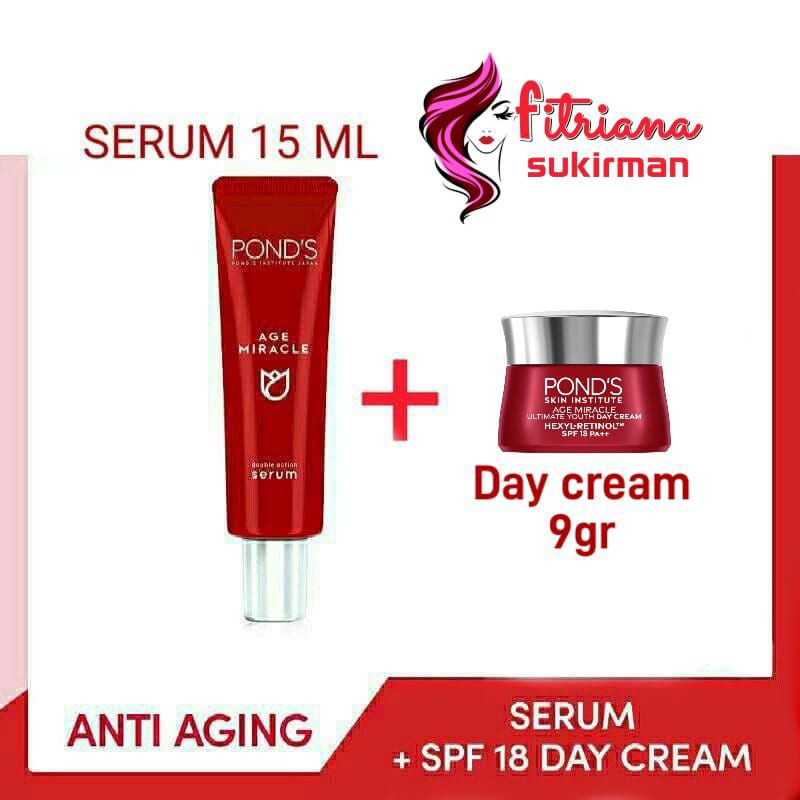 Jual Pond's Age Miracle Double Action Serum 15ml Free Pond's Age