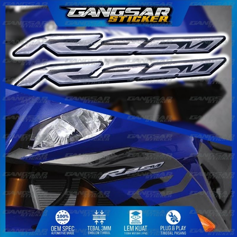 Jual Emblem yamaha R25M / emblem timbul yamaha R25M / emblem yamaha ...