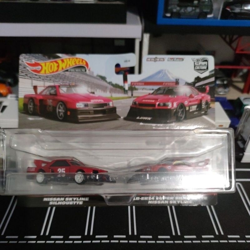 Jual Hotwheels Premium Two Pack Nissan Skyline Silhouette And Lb Er Super Silhouette