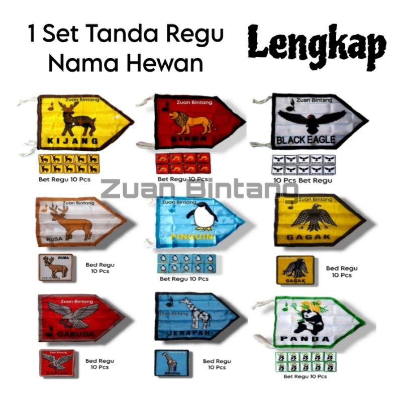 Jual Set Tanda Regu Pramuka Putra Bendera Regu Tanda Regu Pramuka