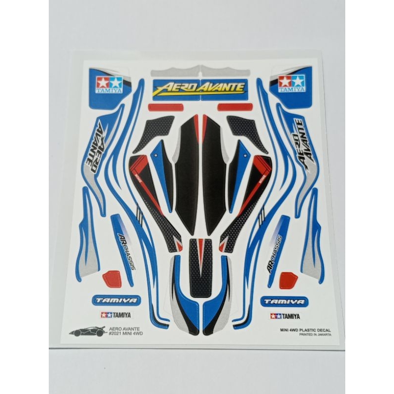 Jual DECAL MINI 4WD AERO AVANTE/STICKER TAMIYA AERO AVANTE | Shopee ...