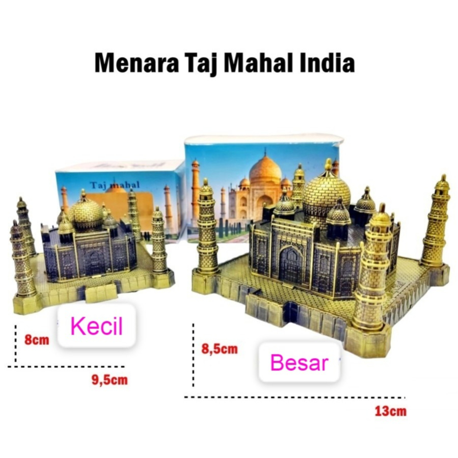 Jual Taj Mahal India Souvenir Miniatur Pajangan Mesjid Taj Mahal India ...