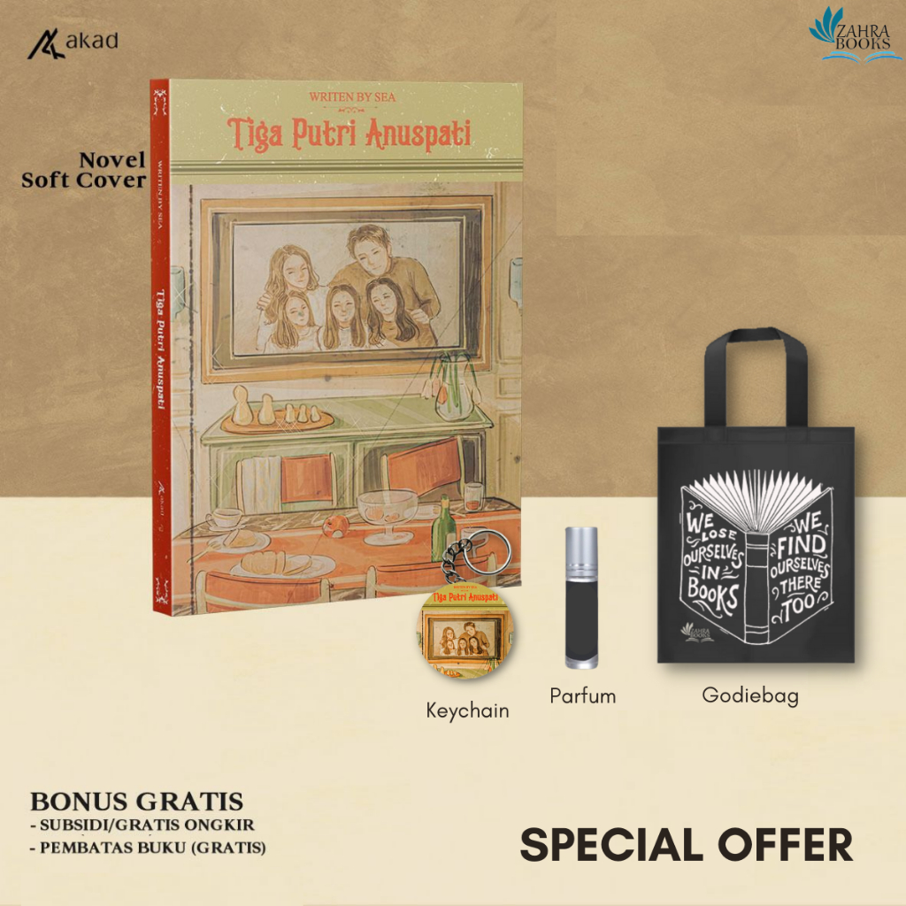 Jual NOVEL TIGA PUTRI ANUSPATI by Sea - Akad | Shopee Indonesia