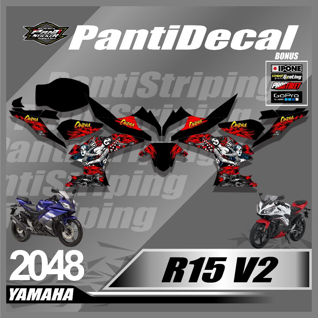Jual Sticker Decal Premium Motor R15 V2 Variasi - Stiker Full Body r15 ...