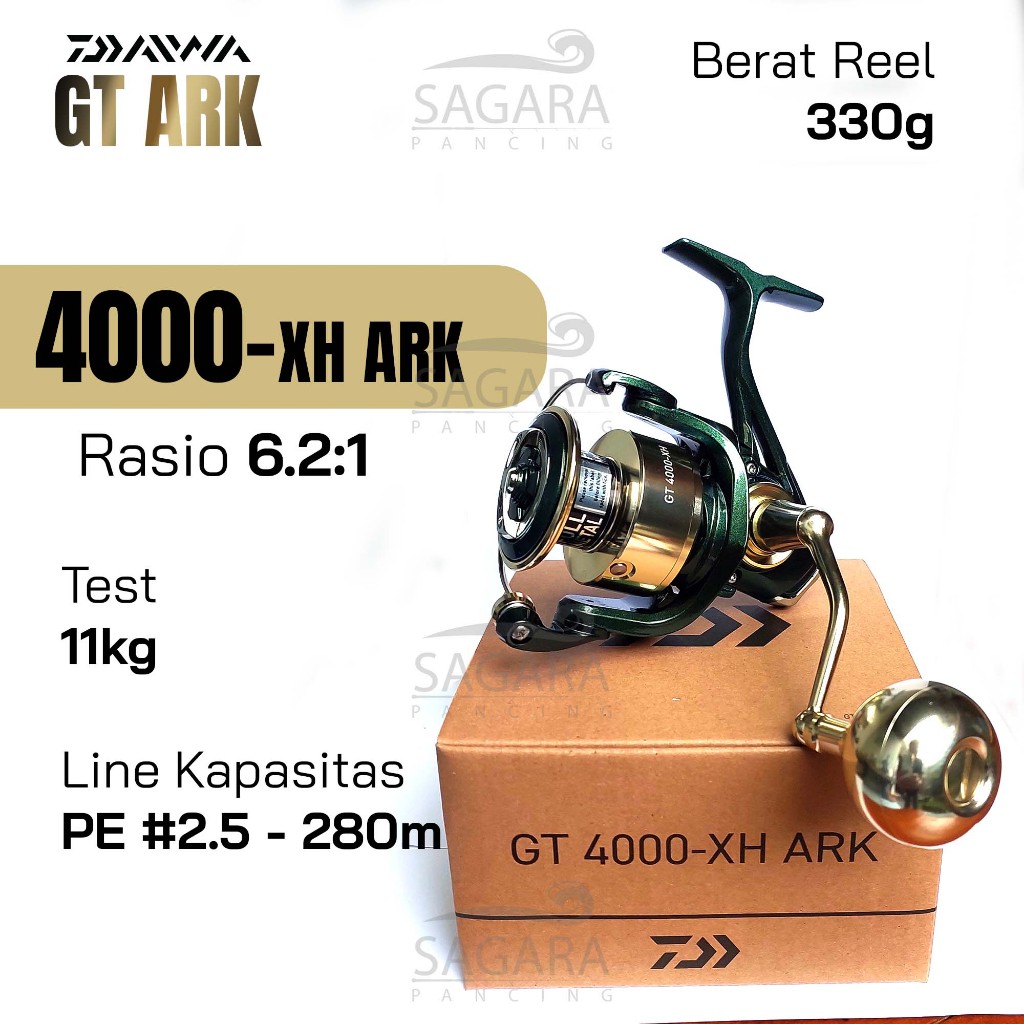 Jual Reel Daiwa GT ARK Reel Pancing Spinning Power Handle | Shopee Indonesia
