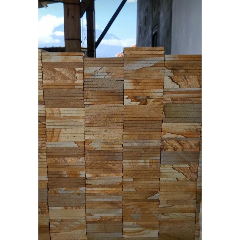 Jual batu alam Palimanan 20×40cm rtm (rata mesin)/batu alam dinding ...