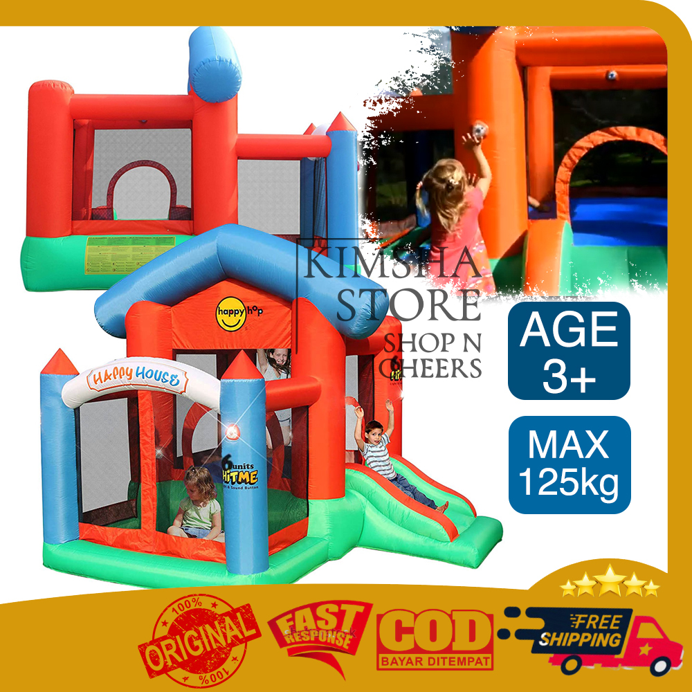 Jual Happy House Hit Me Istana Balon Slide Perosotan Inflatable