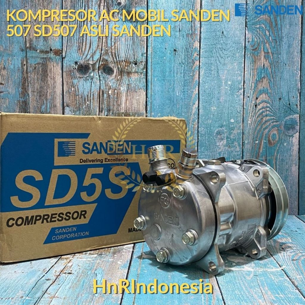 Jual Kompresor AC Mobil Sanden 507 SD507 COMPRESSOR ASLI SANDEN ...