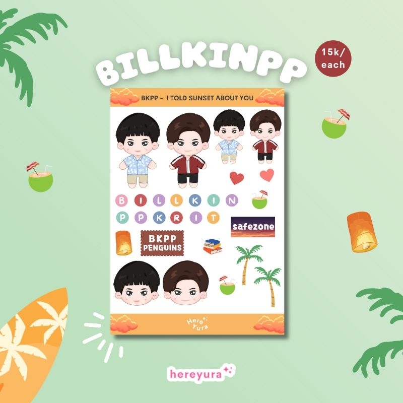 Jual READY !! STICKERSHEET Jimmysea Brightwin Taynew EarthMix Joongdunk ...