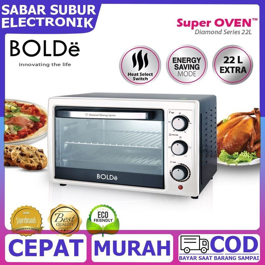 Jual Bolde Super Oven Diamond Series Oven Listrik Kapasitas 22 Liter ...