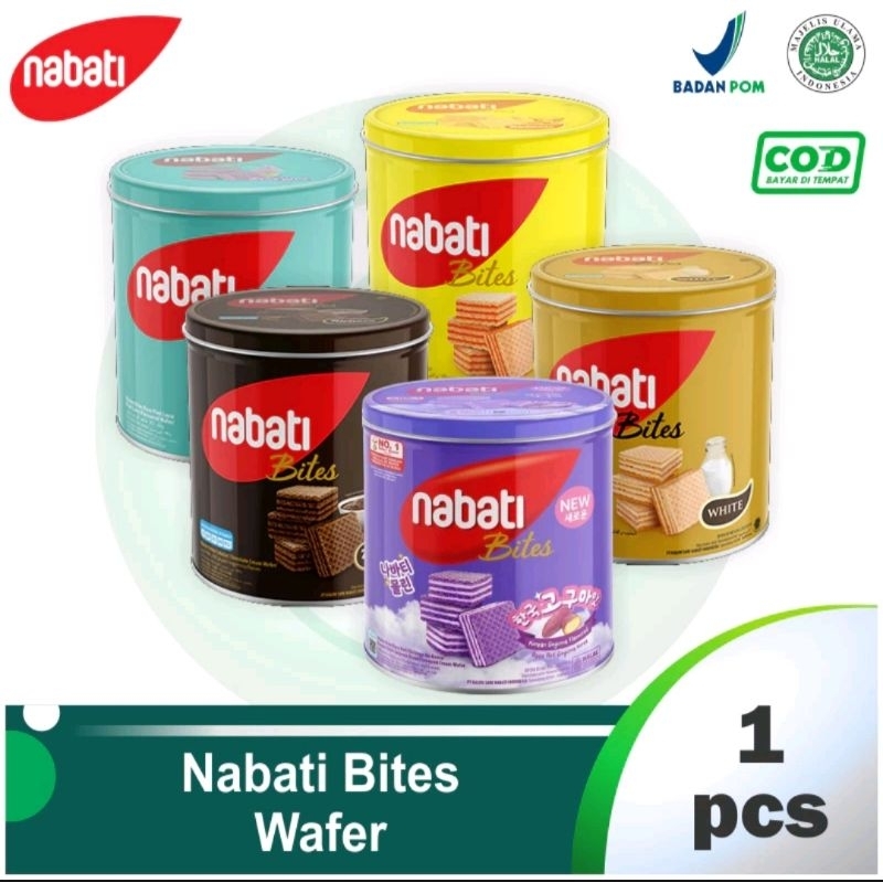 Jual NABATI BITES Kaleng All Varian Biskuit Wafer 287 Gr | Shopee Indonesia