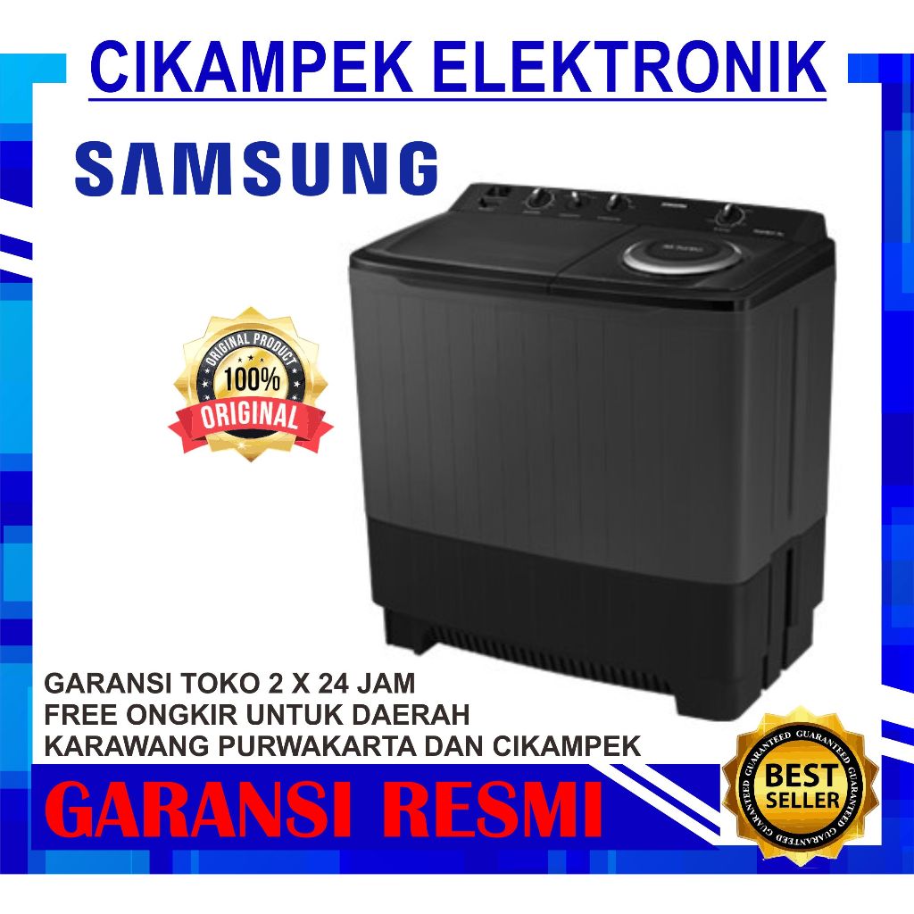 Jual Mesin Cuci Samsung 16Kg WT-16B5240BA 2 Tabung New Design 16 Kg ...
